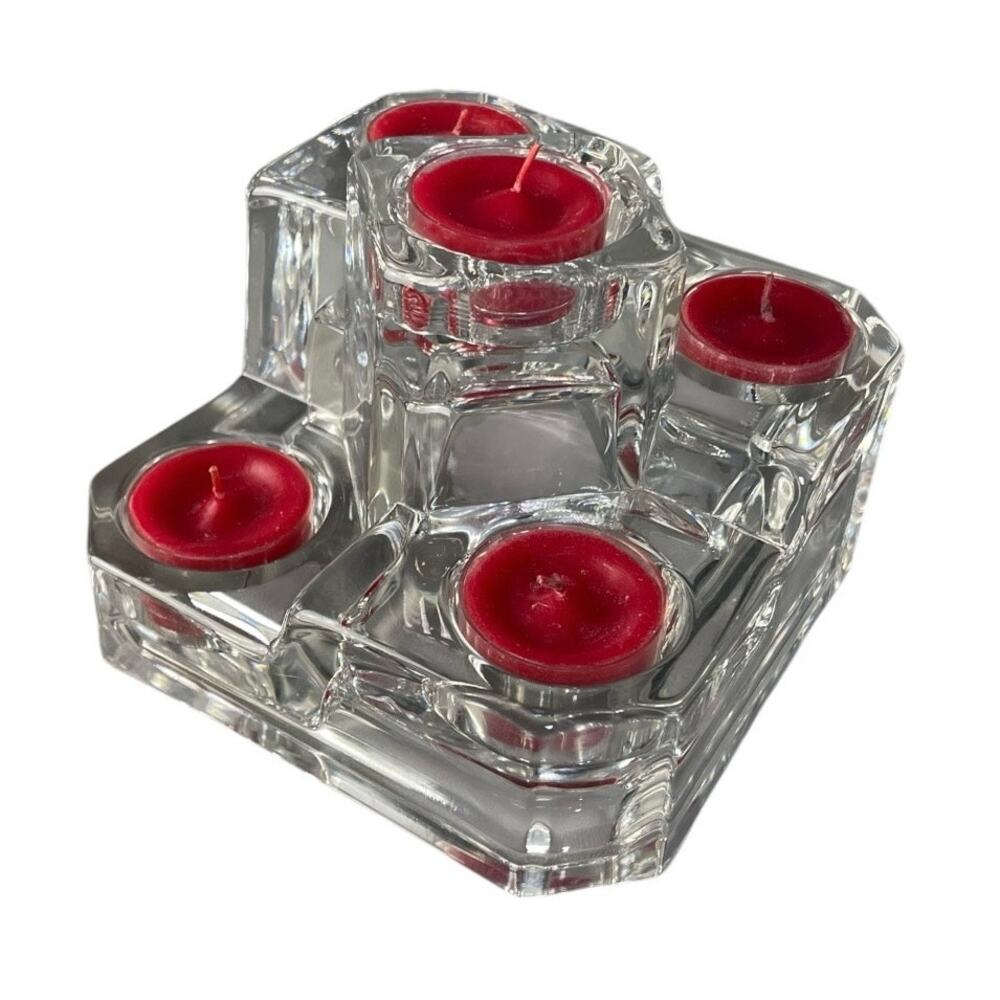 Partylite 5-Tier Crystal Castle Tea Light Candle Holder